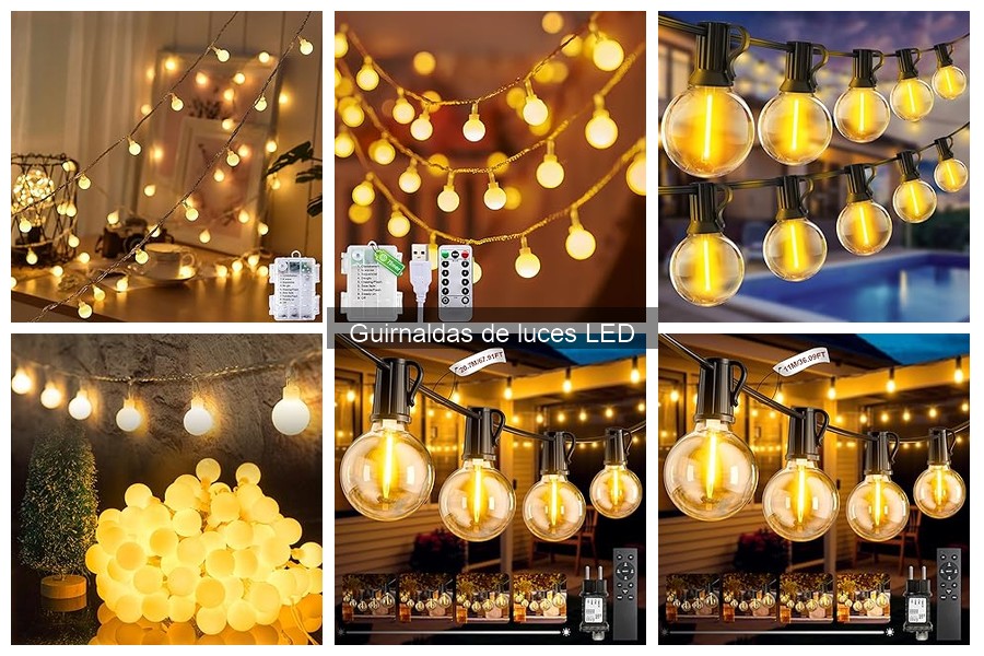 Alternativas a guirnaldas de luces LED para decorar