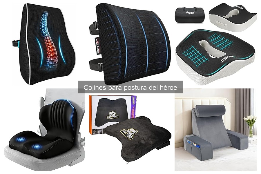 Beneficios de un cojín para postura del héroe en yoga