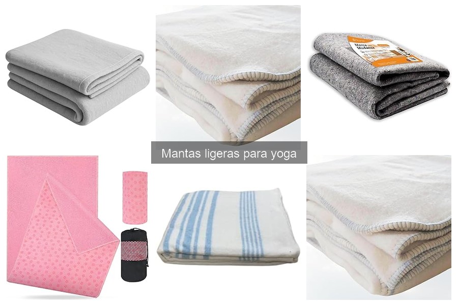 Comparativa de mantas ligeras y gruesas para yoga