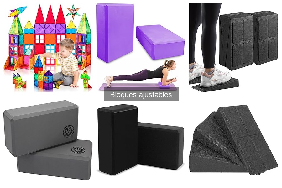 Comparativa de materiales en bloques ajustables para yoga
