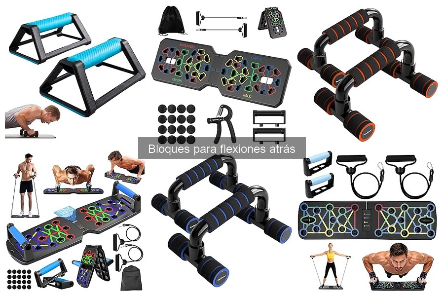 Comparativa de materiales en bloques para flexiones atrás