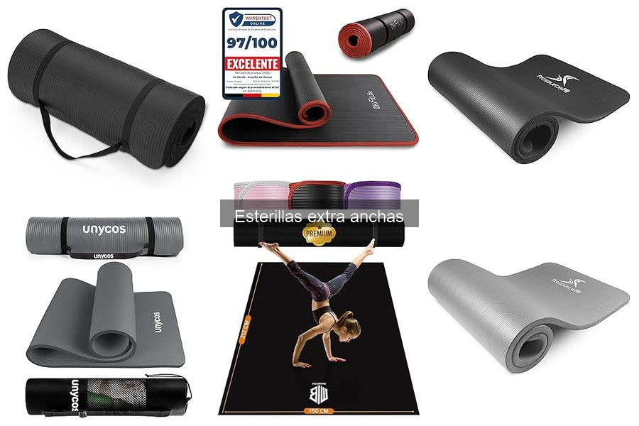 Comparativa de materiales para esterillas extra anchas
