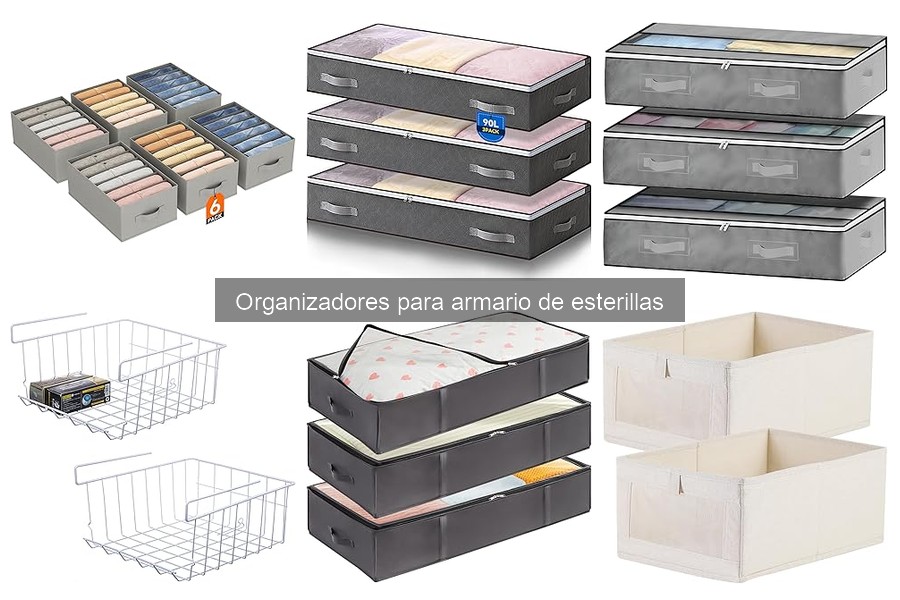 Comparativa de organizadores para armario de esterillas