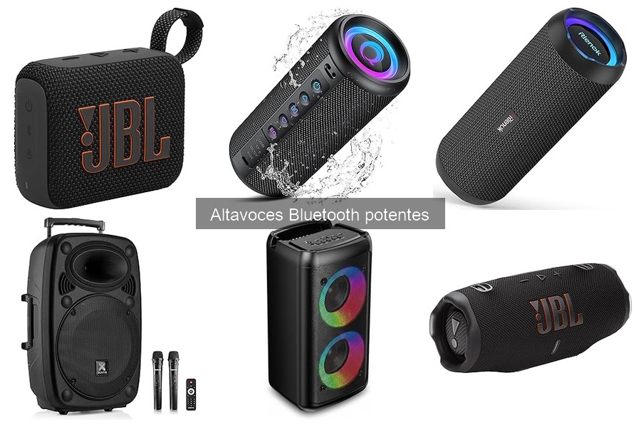 Comparativa de precios de altavoces Bluetooth potentes