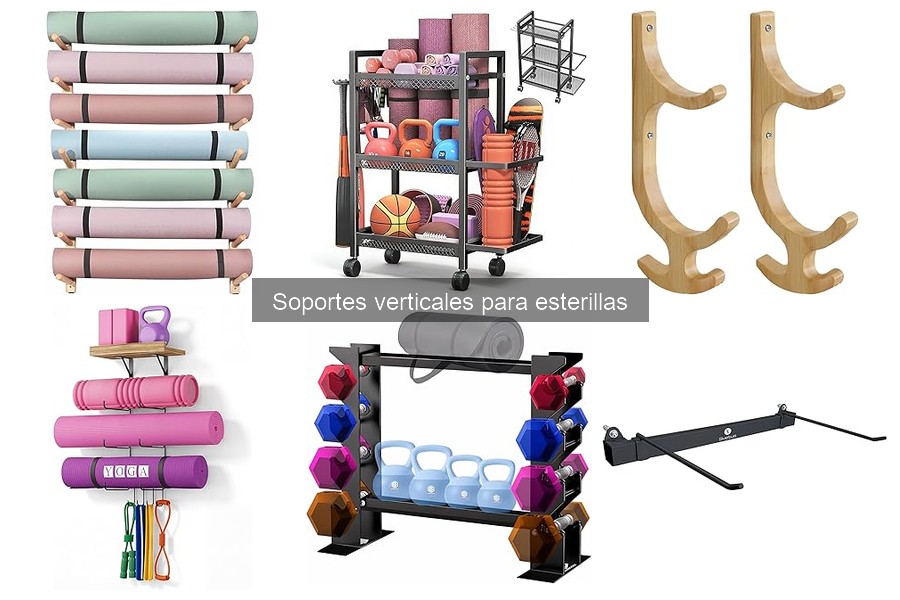 Comparativa de soportes verticales y otros métodos para esterillas