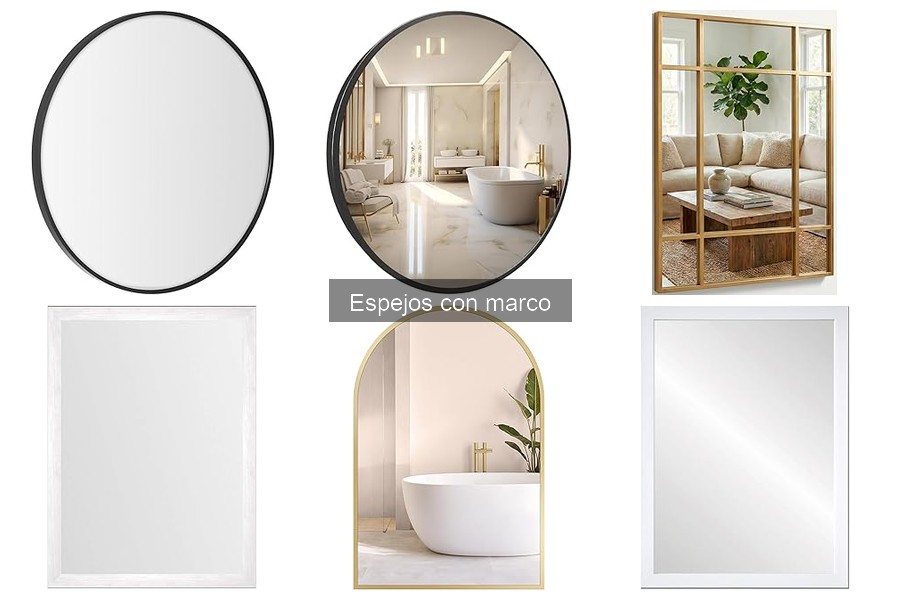 Diferencias entre espejos con marco y sin marco
