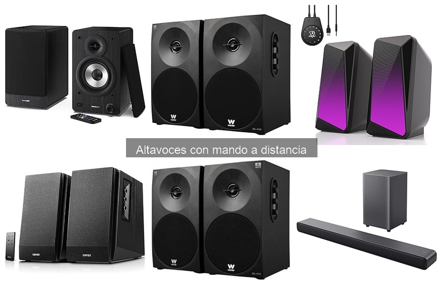 Dónde comprar altavoces con mando a distancia a buen precio