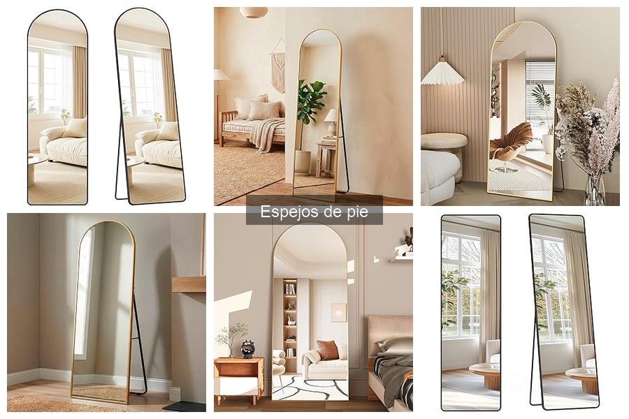 Espejos de pie recomendados para un estilo de vida minimalista