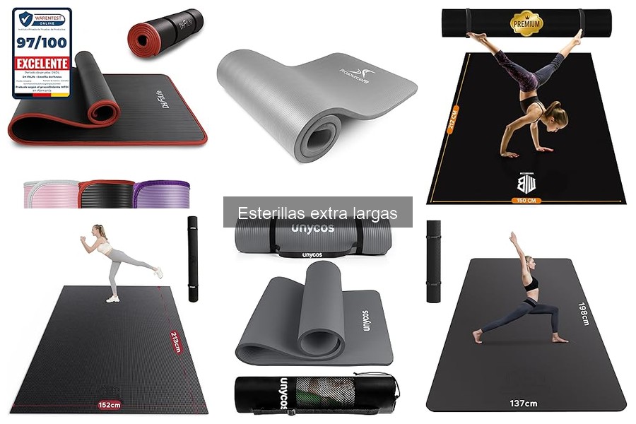 Esterillas extra largas económicas para principiantes en yoga