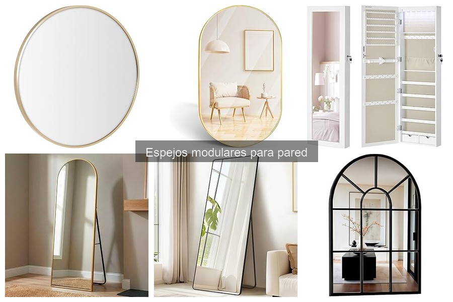 Estilos de Espejos Modulares para Decoración del Hogar