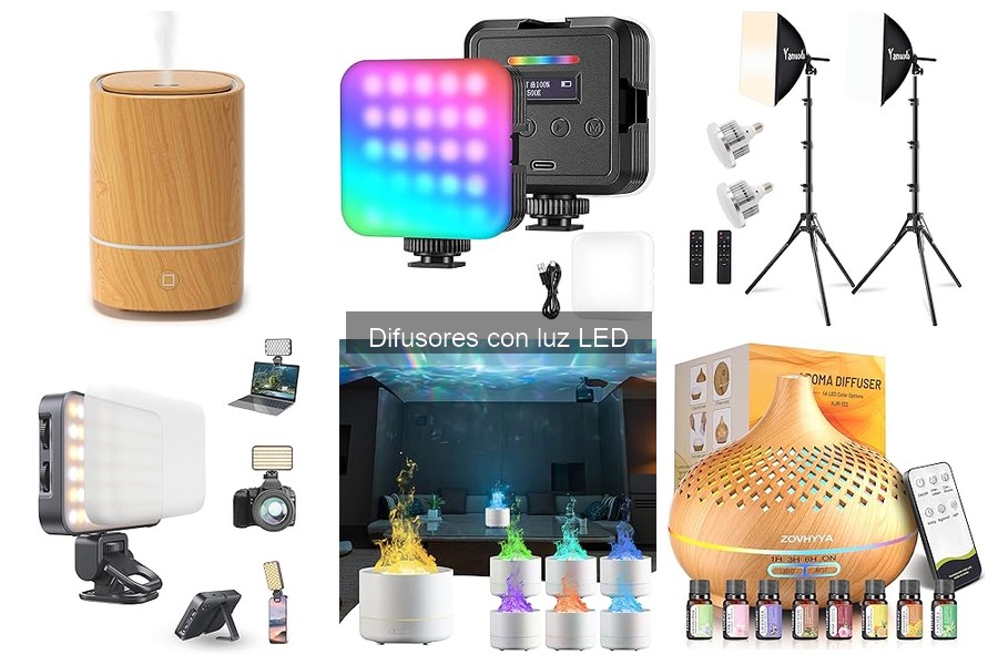 Guía de compra de difusores con luz LED
