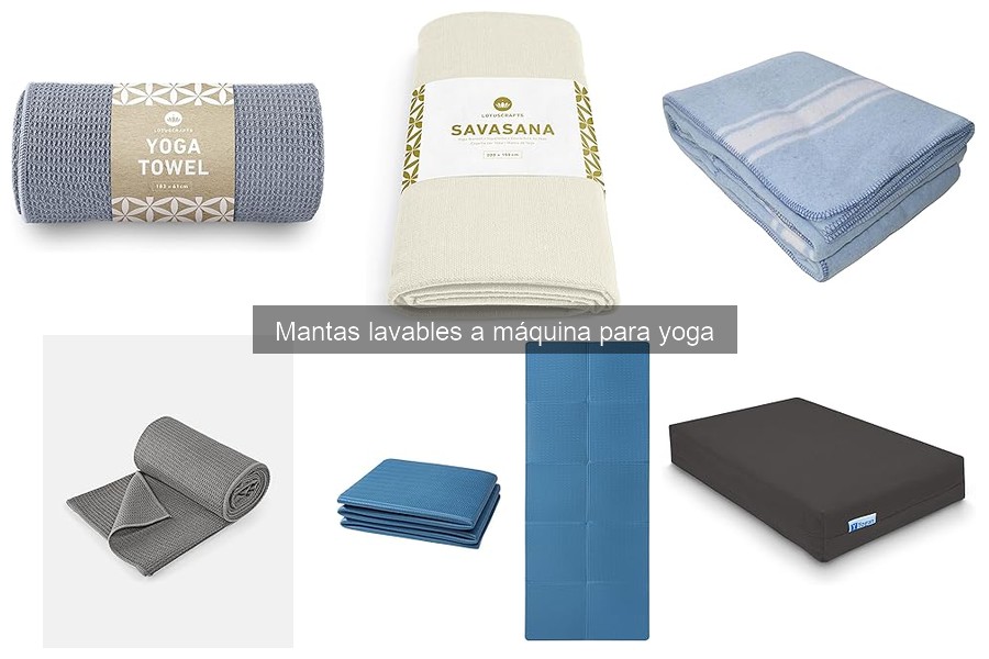 Mantén tu práctica limpia: Mantás lavables a máquina para yoga