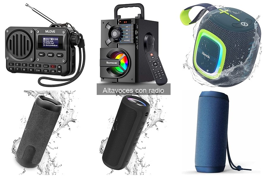 Mejores altavoces con radio para exteriores: comparativa 2023
