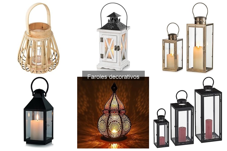 Mejores faroles decorativos para exteriores en 2023