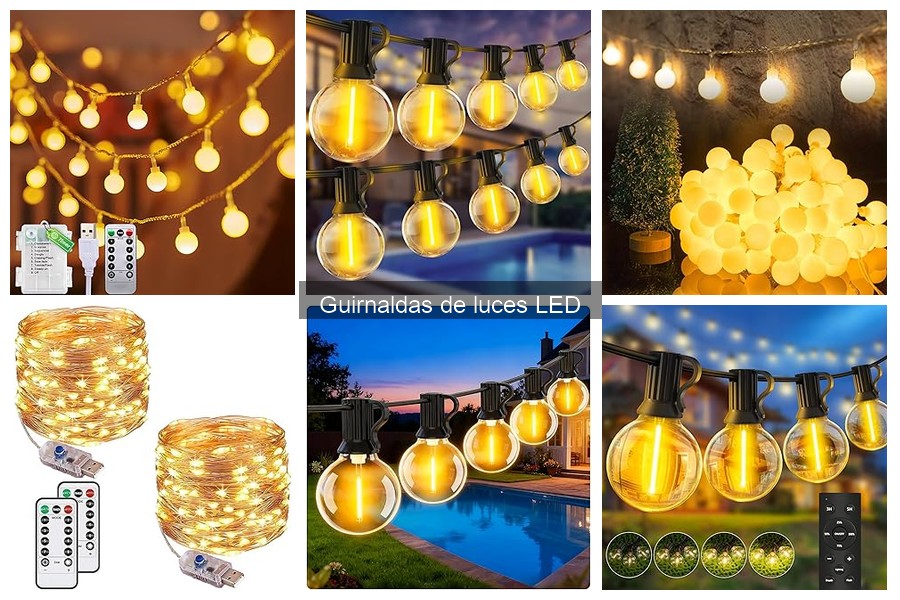 Mejores guirnaldas de luces LED para decorar interiores