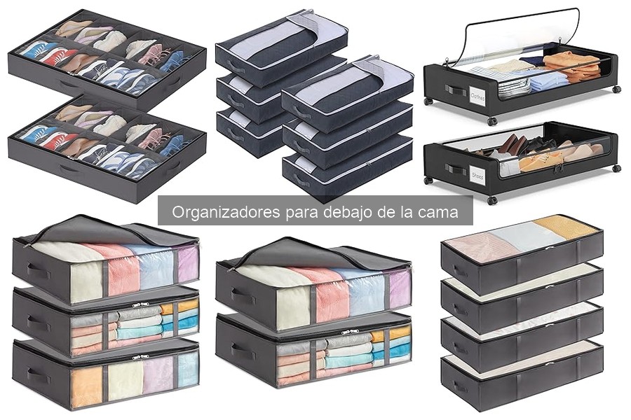 Mejores organizadores para debajo de la cama en apartamentos pequeños