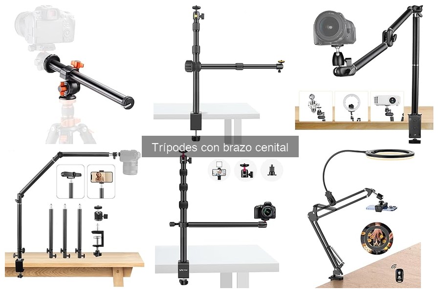 Mejores trípodes con brazo cenital para principiantes