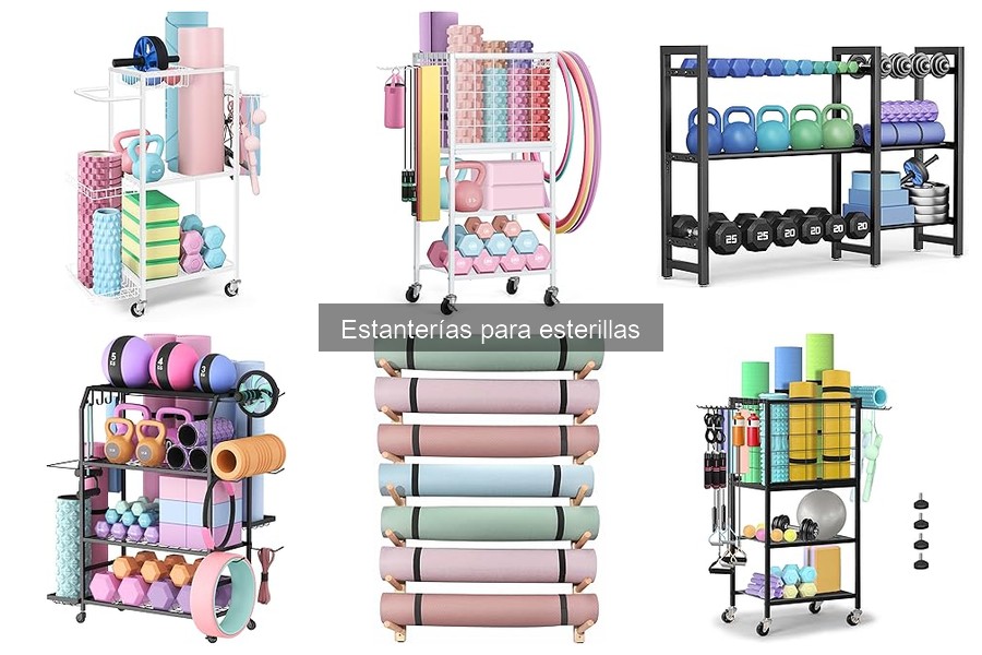 Precio promedio de estanterías para esterillas de yoga