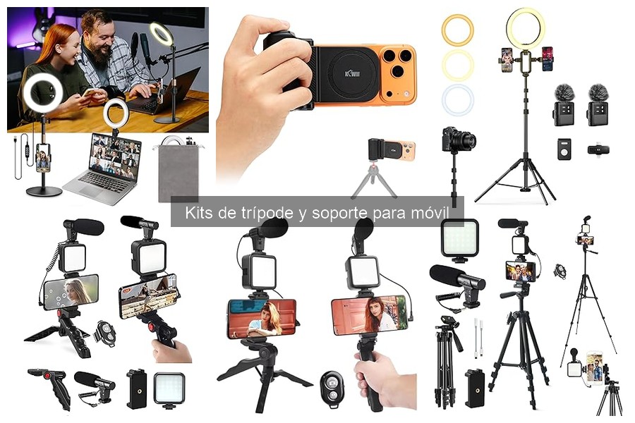 Precios promedio de kits de trípode para móvil en Amazon