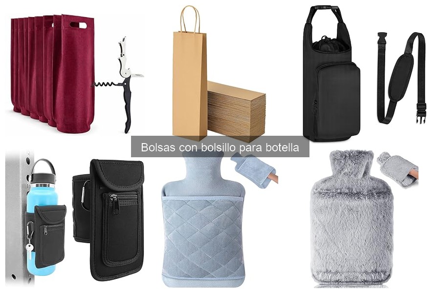 ¿Qué son las bolsas con bolsillo para botella?