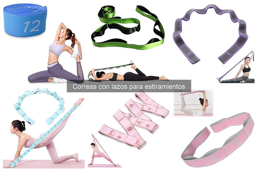 ¿Qué son las correas con lazos para estiramientos en yoga?