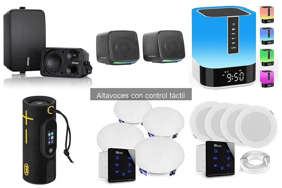 ¿Qué son los altavoces con control táctil? Características y más