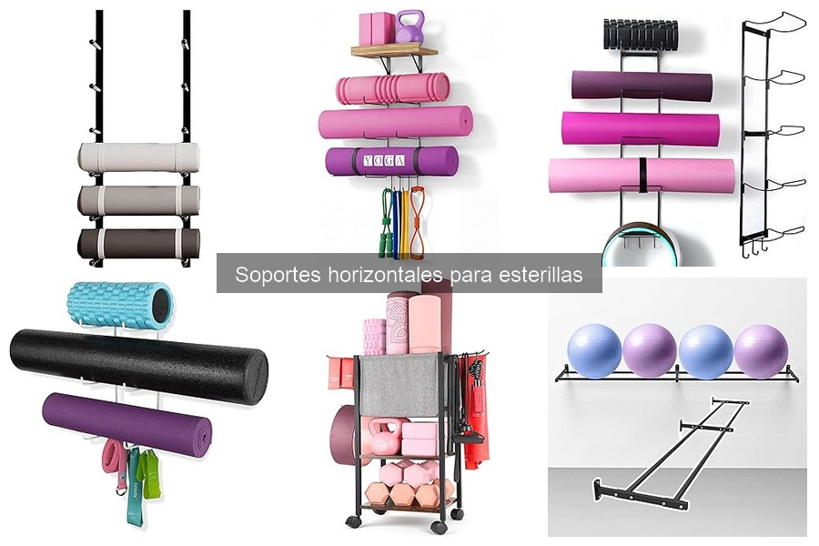 ¿Qué son los soportes horizontales para esterillas de yoga?