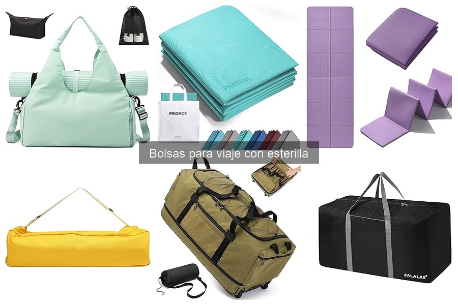 ¿Son las bolsas para viaje con esterilla resistentes al agua?