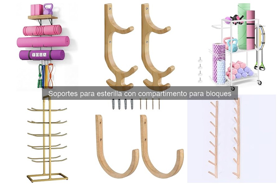 ¿Son útiles los soportes para esterilla con compartimento de yoga?