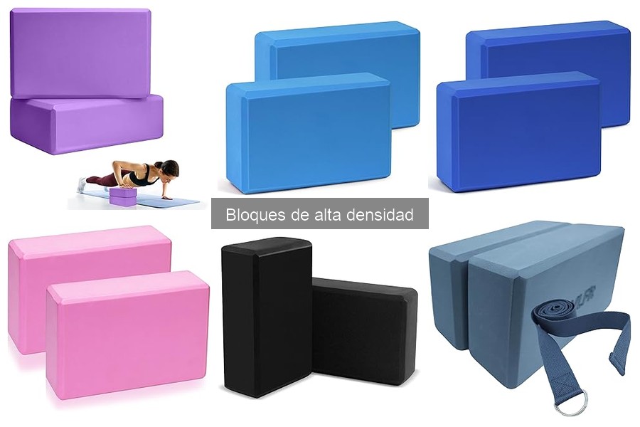 Tipos de bloques de alta densidad para yoga y sus diferencias