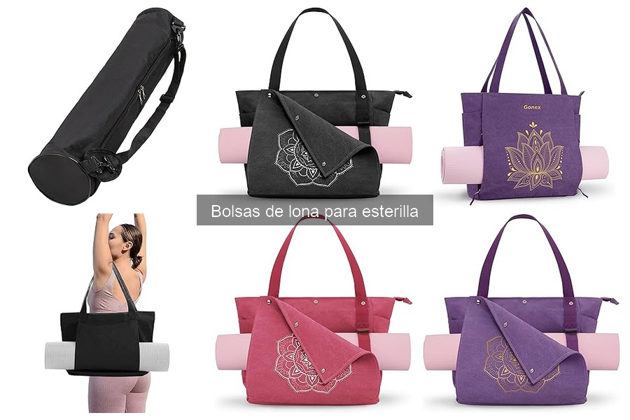 Tipos de bolsas de lona para esterilla de yoga