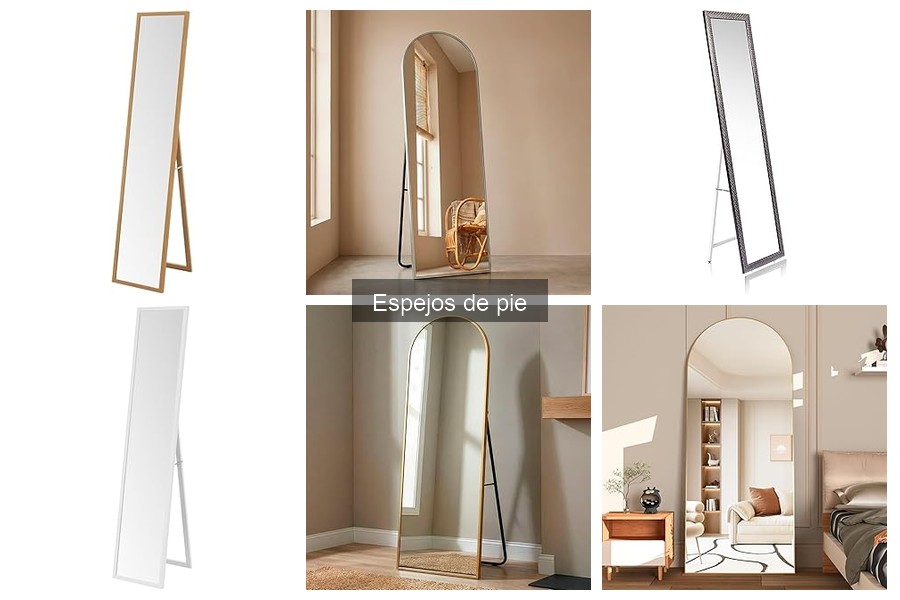 Tipos de espejos de pie: guías y opciones disponibles