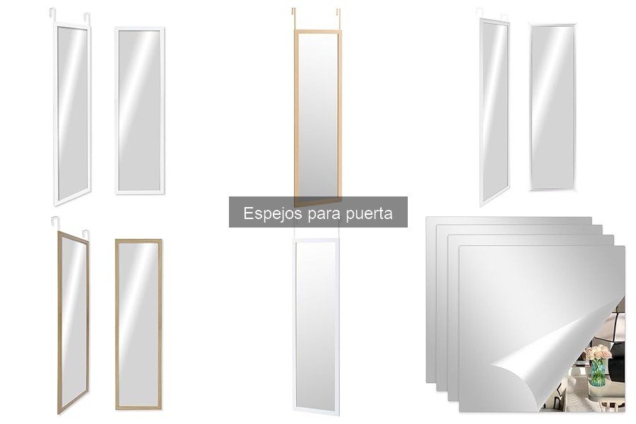 Tipos de espejos para puerta: estilos y diseños disponibles