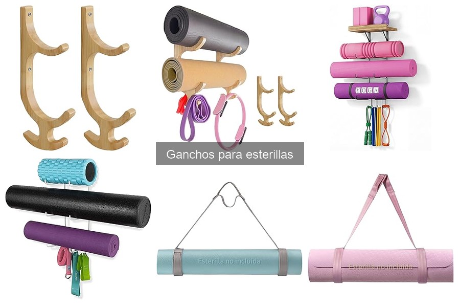 Tipos de ganchos para esterillas de yoga: guía completa